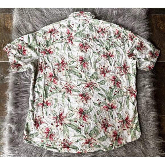 Alexander Julian Shirt Sz XL Colours Hibiscus Flower Print Hawaiian Casual Mens - Picture 6 of 9